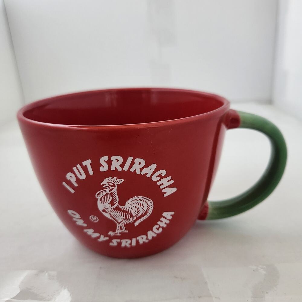Oversized Novelty Sriracha coffee cup